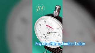 Full silicon funiture leather with easy clean, antibacterial, flame retardent 