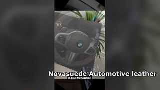 0.8mm Nova suede Leather for Auto Upholstery Ultra Soft PU 45% and Polyester 55%