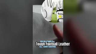 Pelle scamosciata digitale in microfibra bianca per guanti Glof